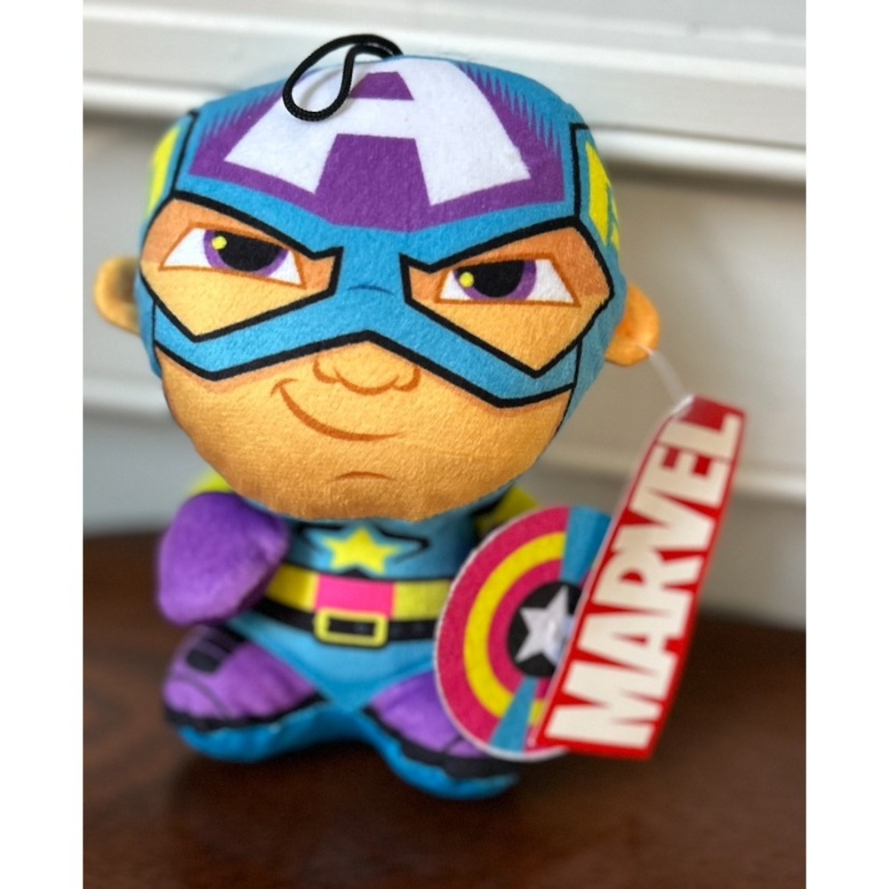 Marvel Captain America Plush Toy Stylized Stuffed Superhero Figure 7 Inch NWT
